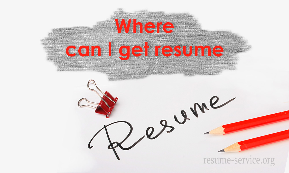 where to get a professional resume?